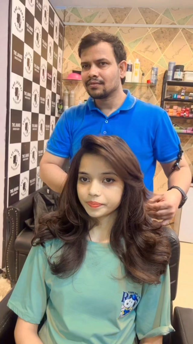 Layered haircut with volume